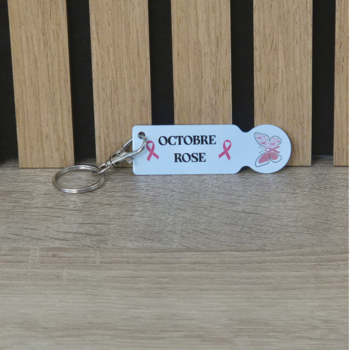 Jeton de caddie "Octobre Rose" personnalisable