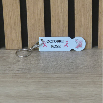 Jeton de caddie "Octobre Rose" personnalisable